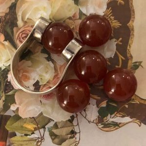12mm Red Agate Natural Gemstones for Silpada ring.